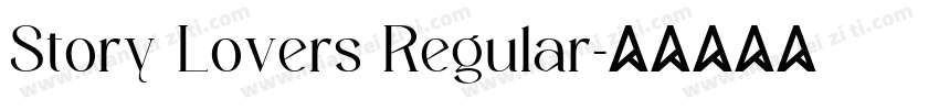 Story Lovers Regular字体转换